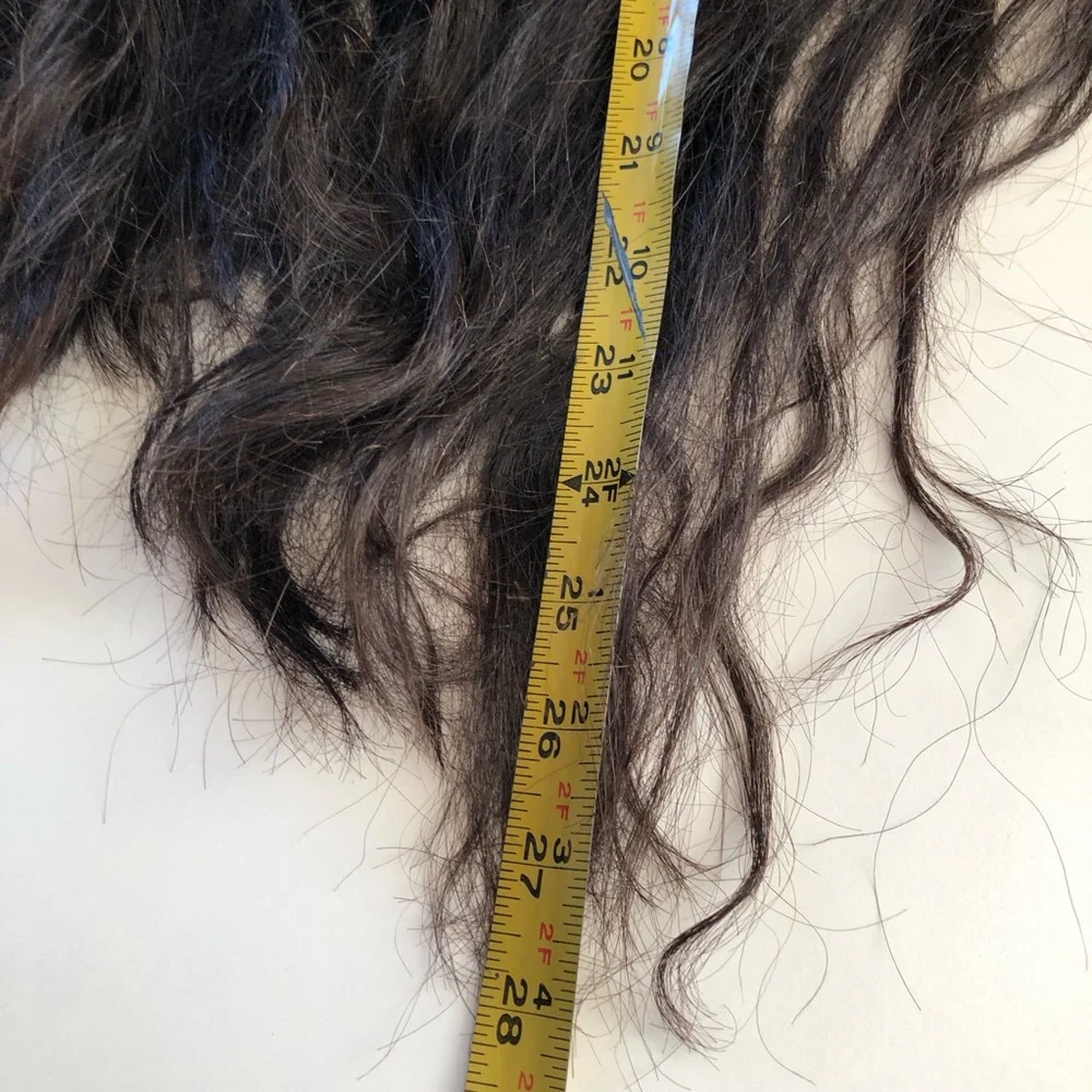 27” Choc Brown Human Hair Wig lace Front
